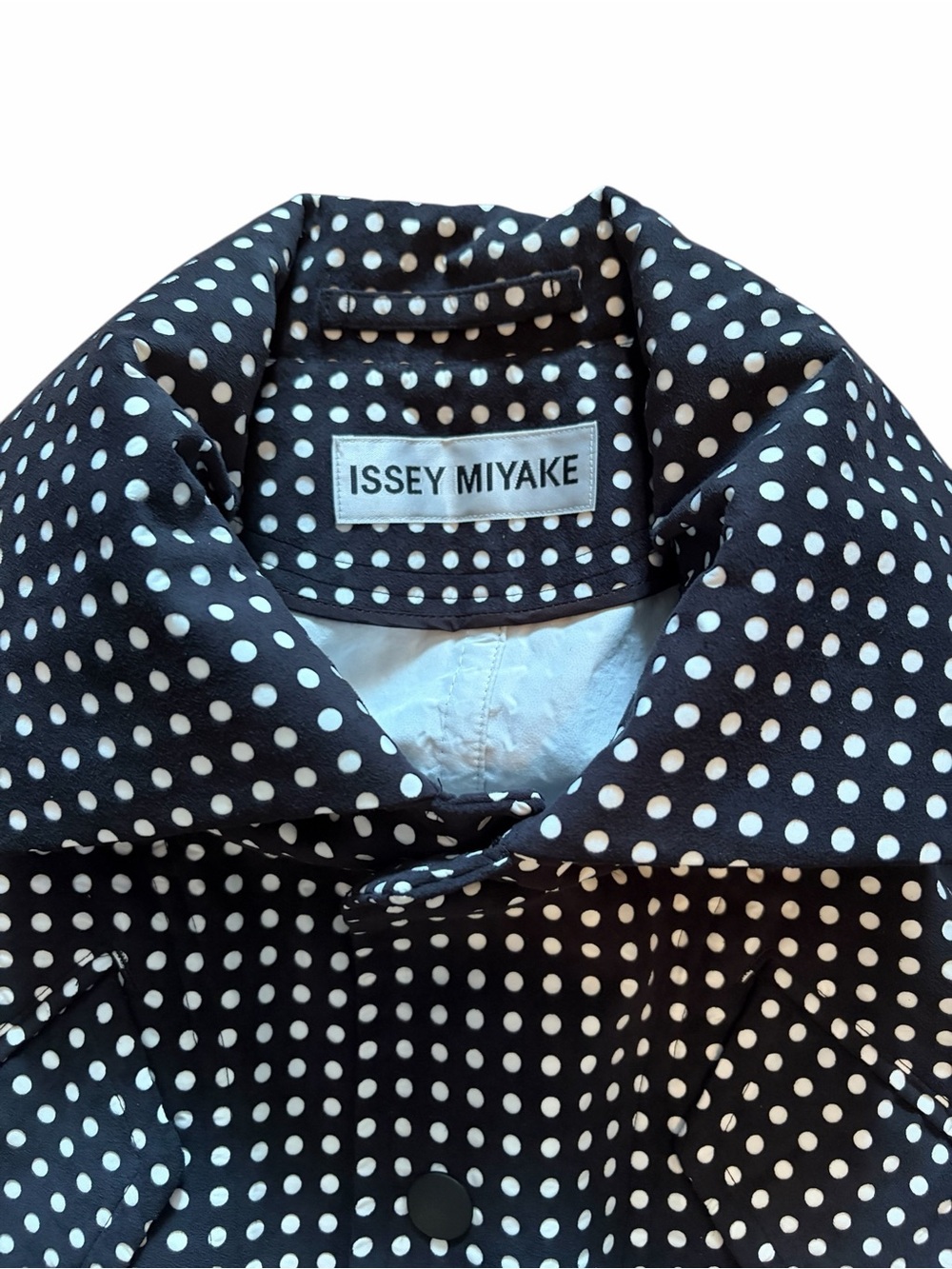 Issey Miyake Black Perforated Generic Polka Dots textured Designer - Picture 5 of 16